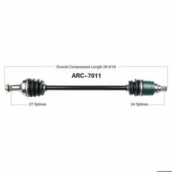 Wide Open OE Replacement CV Axle for ARCTIC FRONT WILDCAT 12- ARC-7011